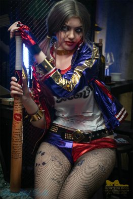 Irontech silicone 166cm sex doll Harley Quinn