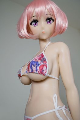 Piper 140m silicone anime doll Shiori with pink hair